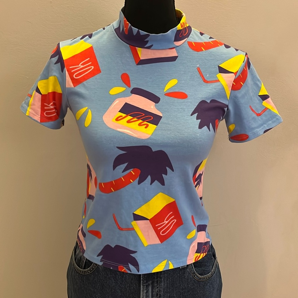 Nooworks Mock Neck Short Sleeve Tee